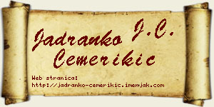 Jadranko Čemerikić vizit kartica